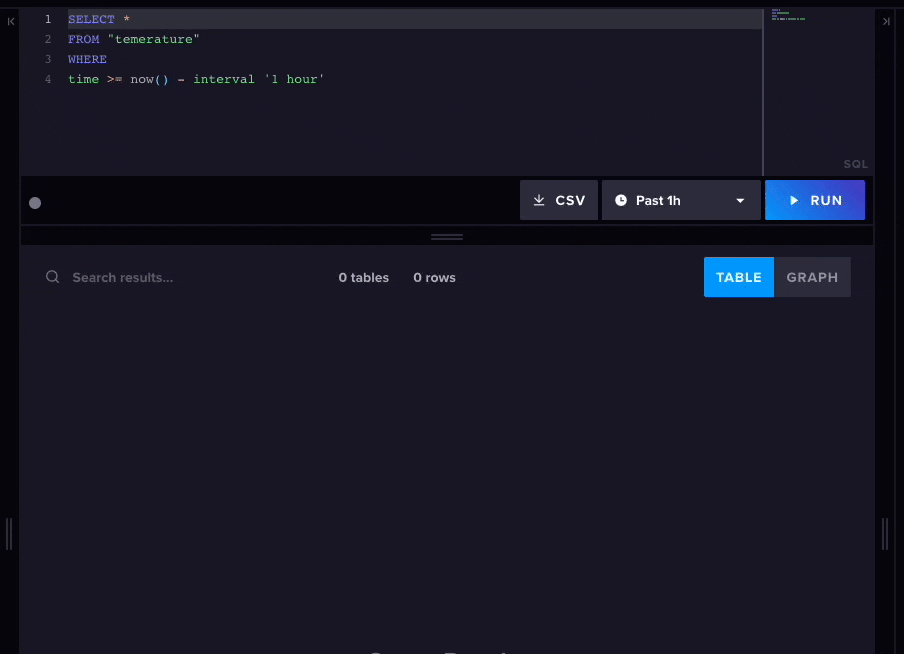 Checking the data has arrived in InfluxDB