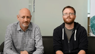Nick O'Leary and Dave Conway-Jones, co-creators of Node-RED